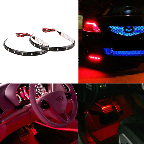 auto led szalag piros
