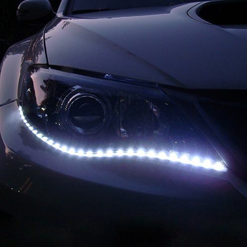 auto led szalag feher