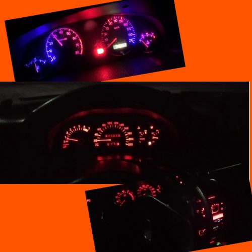 muszerfal led piros