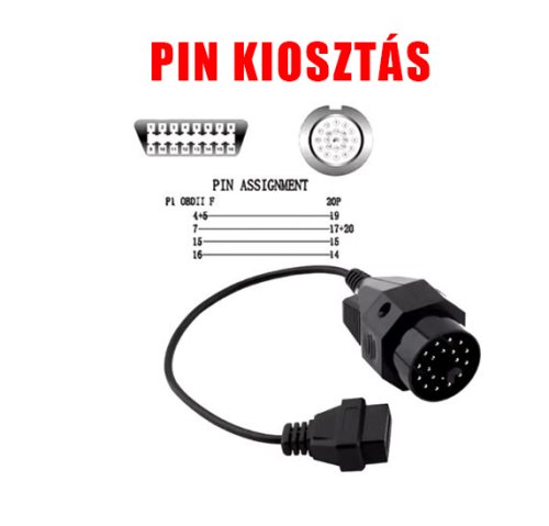 OBD BMW átalakító 20->16pin - Image 5