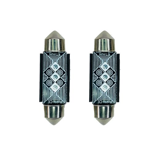 Szofita led 39mm Canbus hűtőbordás 2db kék - Image 2