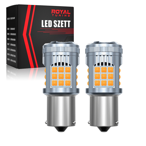 BAU15S led narancssárga CANBUS 2db (polaritásfüggetlen)