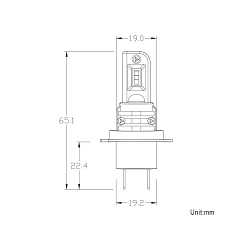 H7 Led izzó Grey series 2db 3000K kadmiumsárga - Image 4