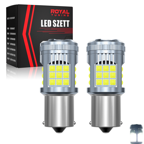 BA15S led fehér CANBUS 2db POLARITÁSFÜGGETLEN