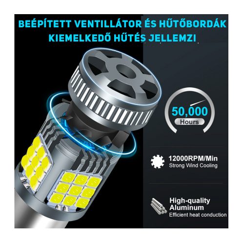 BAY15D led fehér CANBUS 2db - Image 5
