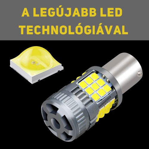 BAY15D led piros CANBUS 2db - Image 6