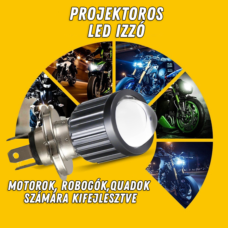 h4 led motor robogo projektoros motor ledizzo 8 - Royal Tuning autó és motoros kiegészítő webshop