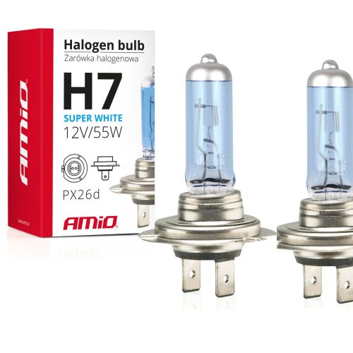 H7 izzó super white 5500K 2db