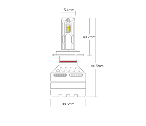 H7 Led izzó V21 Series 2db - Image 6
