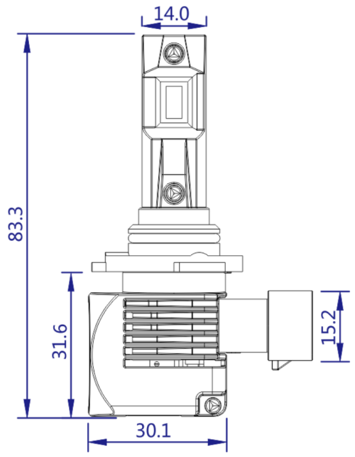 HB3 9005 Led izzó StrongR Series 2db - Image 3