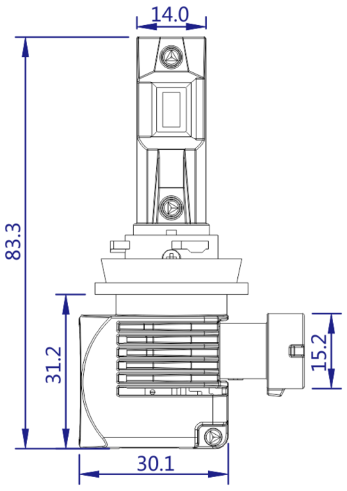 H11 Led izzó StrongR Series 2db - Image 4