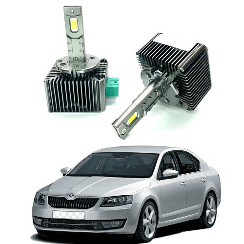 Skoda Octavia fényszóró led szett (2013-2020 xenonos)