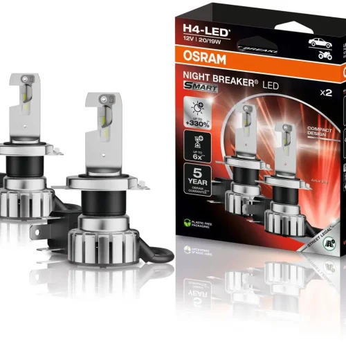 H4 led izzó Osram Night Breaker LED SMART H4, +330%-kal több fényerő