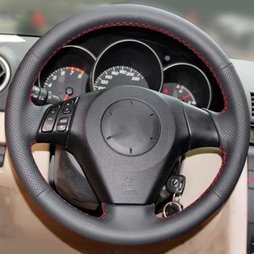 Mazda 3 5 6 bőr kormányvédő – méretpontos, varrható kivitel - Image 2