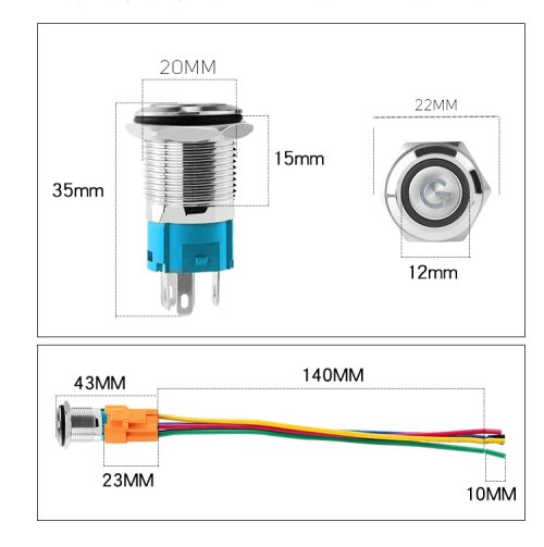 12V kapcsoló zöld - Image 4
