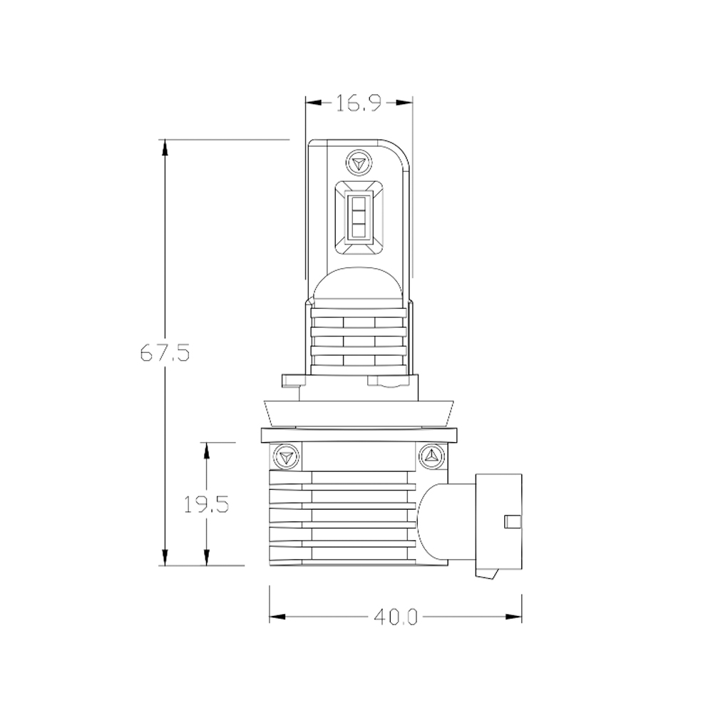 H16 Led izzó Black Series 2db 5 H16 Led izzó Black Series 2db - Image 5