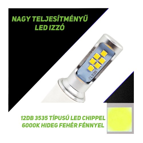 H6 led fehér 1db - Image 2