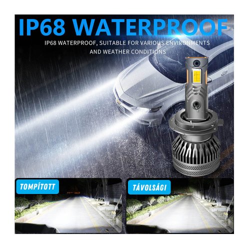 H4 Led izzó V25 Series 2db - Image 5