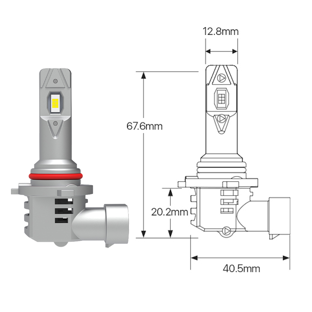 HB4 9006 Led izzó ventillátorral 2db 2 HB4 9006 Led izzó ventillátorral 2db - Image 2