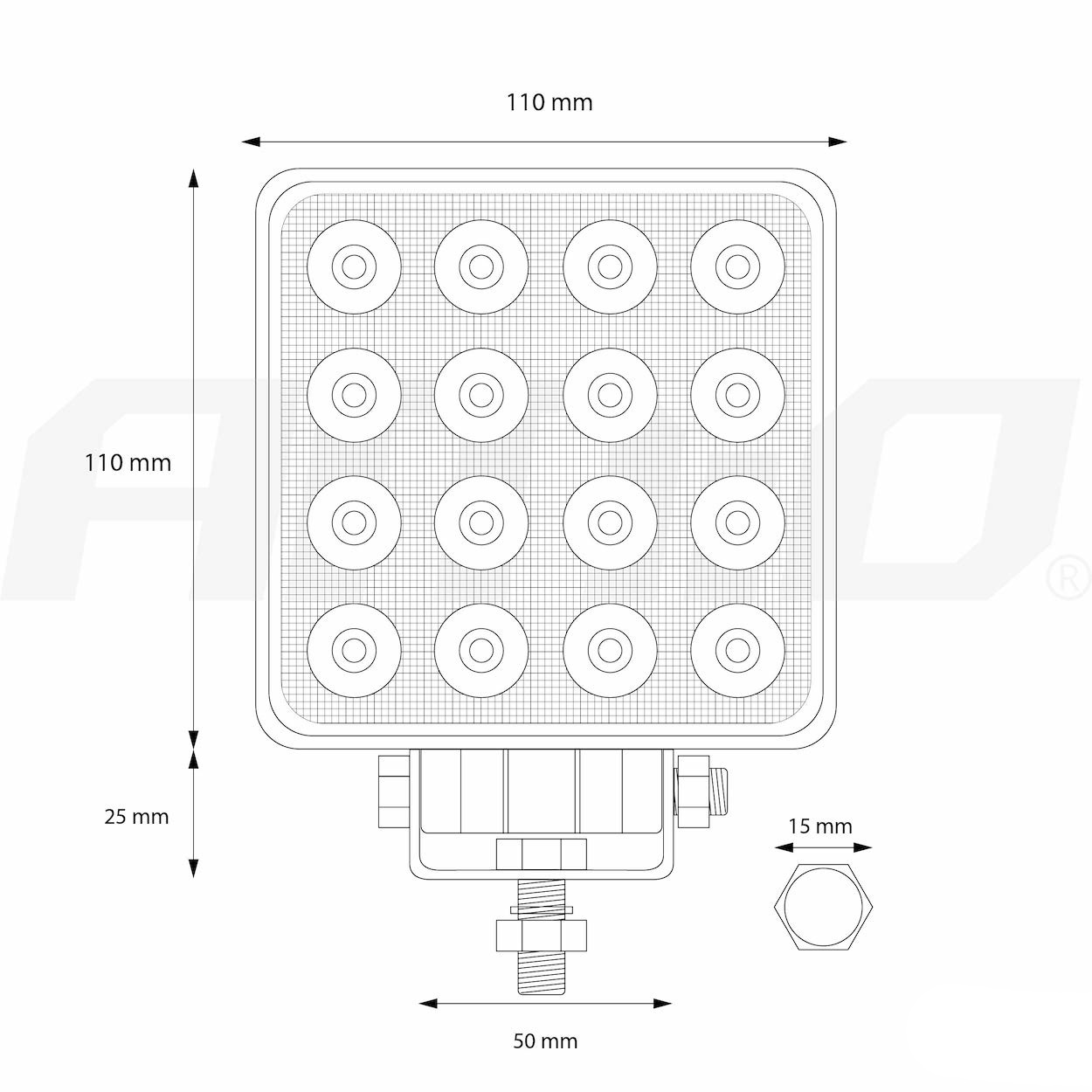 Ledes munkalámpa 2 Ledes munkalámpa - Image 2
