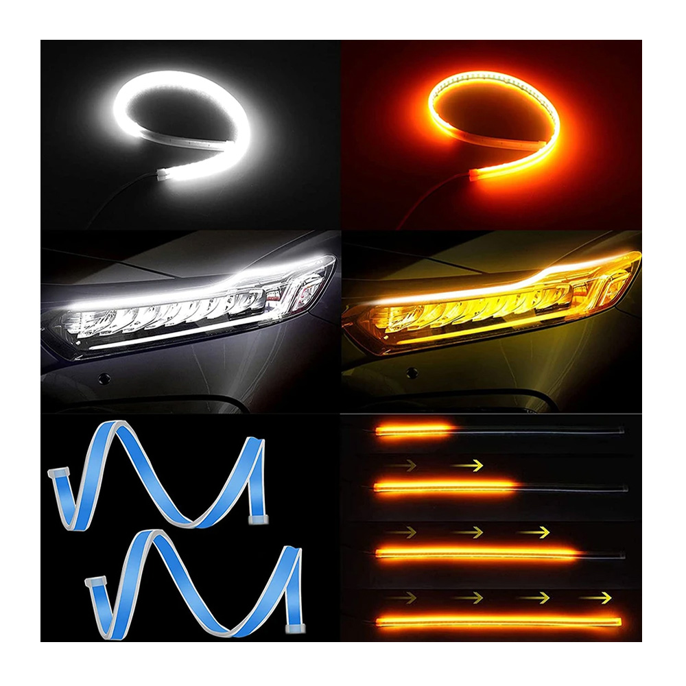 Ledes nappali menetfény szett üdvözlőfény és futófényes index funkcióval 2db 4 Ledes nappali menetfény szett üdvözlőfény és futófényes index funkcióval 2db - Image 4