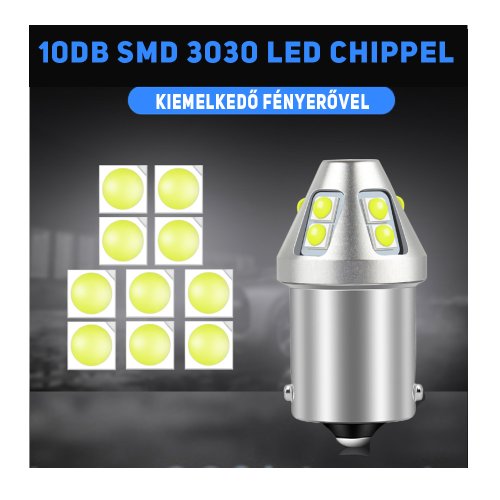 BAZ15D P21/4w led fehér 2db - Image 4
