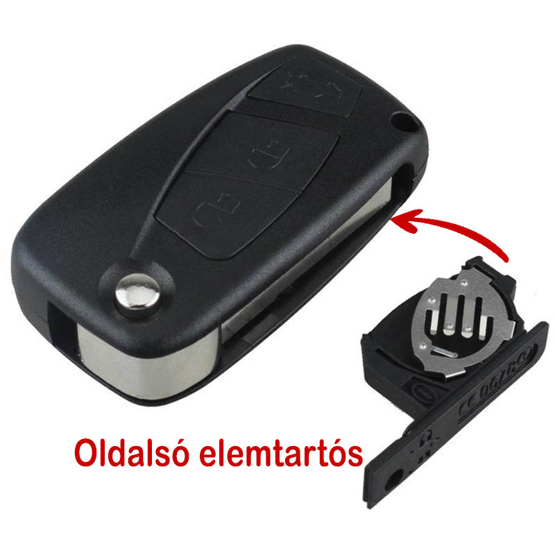 Fiat Bicskakulcs 2 gombos oldalsó elemtartós 2 Fiat Bicskakulcs 2 gombos oldalsó elemtartós - Image 2
