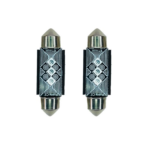 Szofita led 39mm Canbus hűtőbordás 2db kék - Image 2