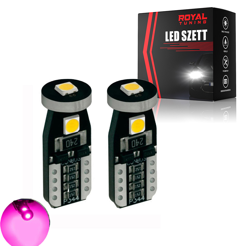 T10 led pink 2db 1 T10 led pink 2db